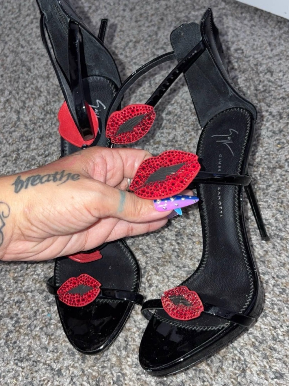 Giuseppe Zanotti Coline Lips Harmony Bouche SIZE 39/US 9 - Picture 5 of 6